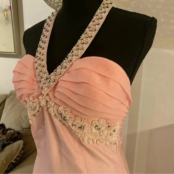 Lillie Rubin exclusively Sherri Hill vintage evening beaded dress size 10 - Picture 3 of 8